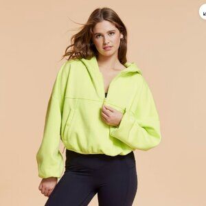 Blogilates - Marshmallow Half Zip Hooded Sweatshirt